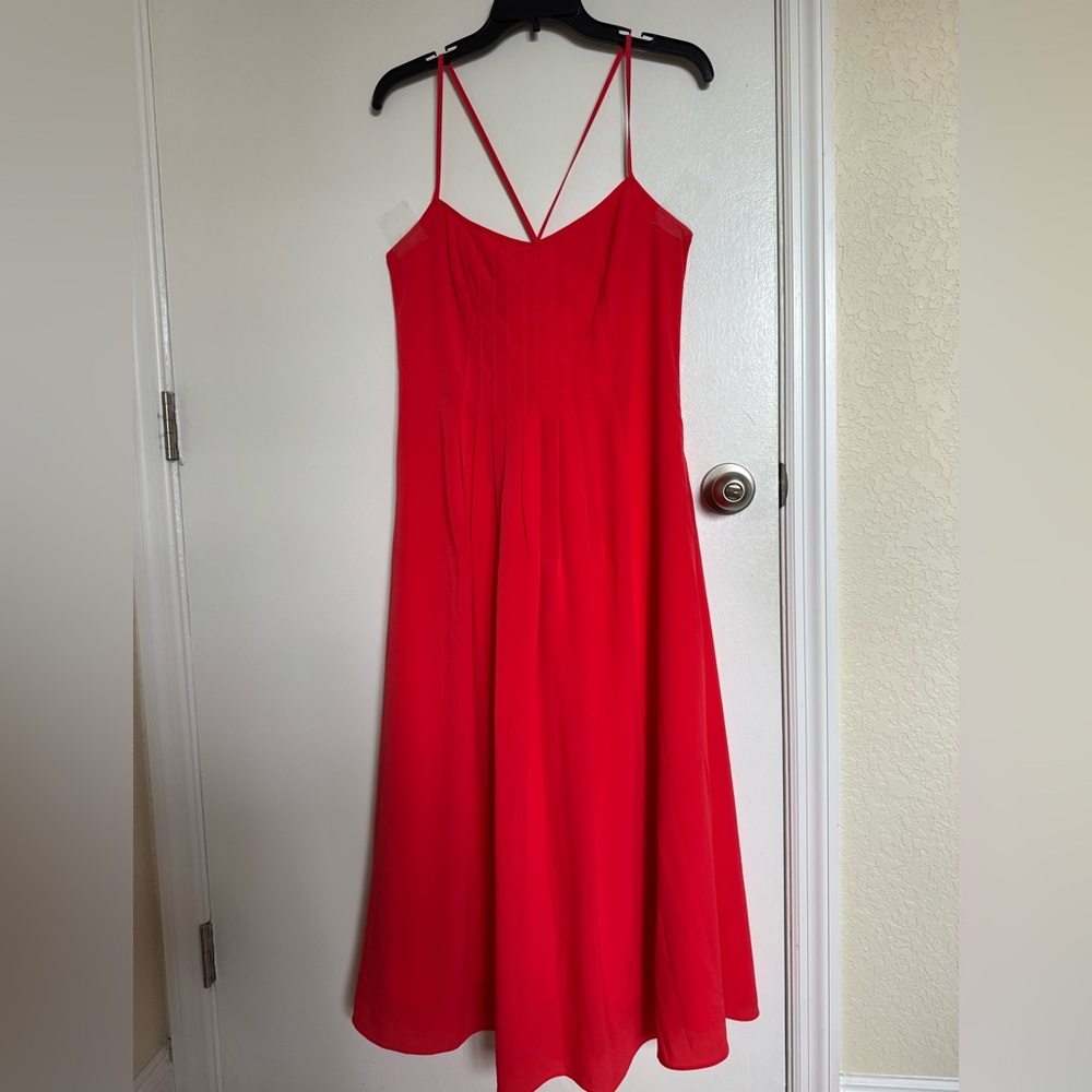 NWOT Banana Republic Bold Red Dress, 12P 🦋